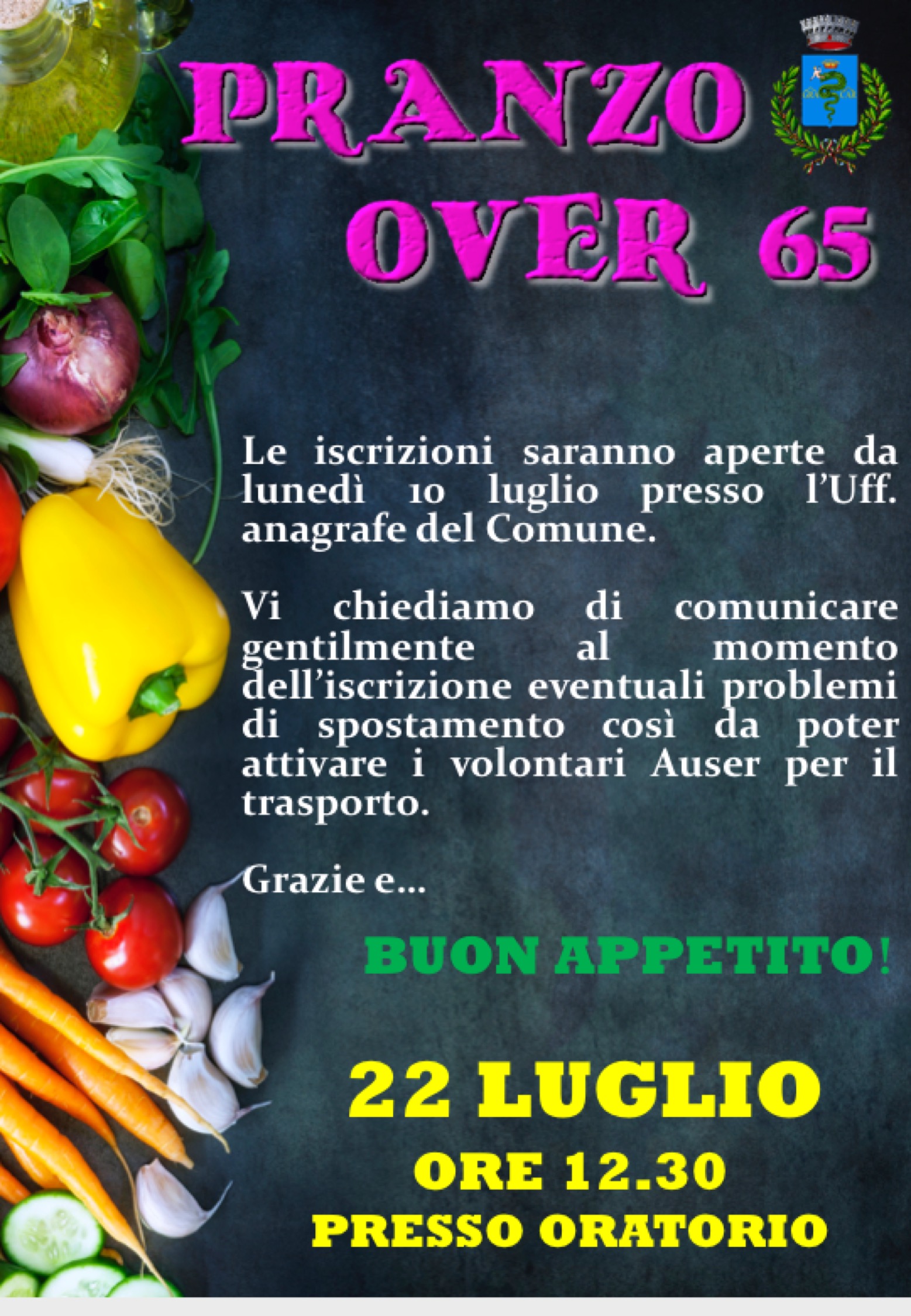 Pranzo Over 65 - luglio 2019 - Certosa di Pavia